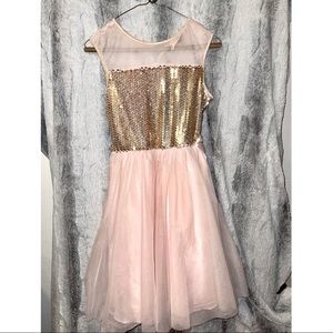 Kids rose gold/pink dress